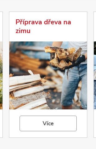 Příprava dřeva na zimu