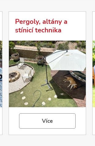 Pergoly, altány a stínicí technika
