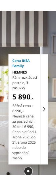 HEMNES Rám rozkládací postele, 3 zásuvky