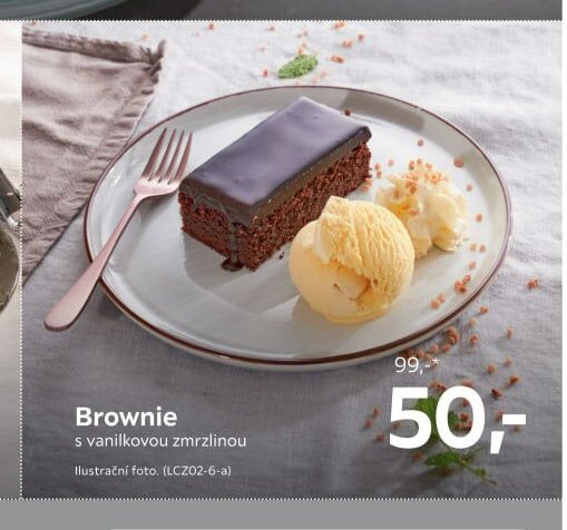 Brownie s vanilkovou zmrzlinou