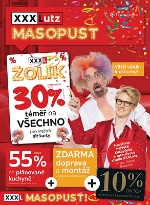 akční leták XXXLutz 9.2.2026-22.2.2026