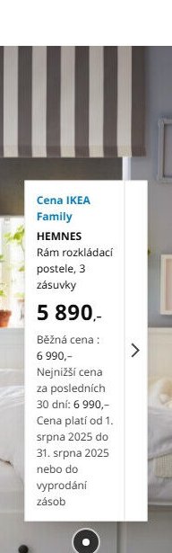HEMNES Rám rozkládací postele, 3 zásuvky