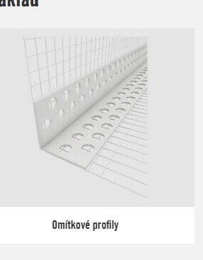 Omítkové profily