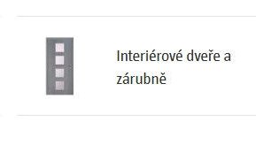 Interiérové dveře a zárubně