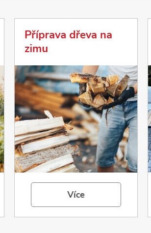 Příprava dřeva na zimu