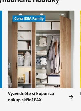 Vyzvedněte si kupon za nákup skříní PAX