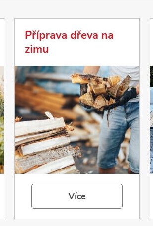Příprava dřeva na zimu