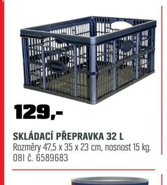 SKLÁDACÍ PŘEPRAVKA 32 L