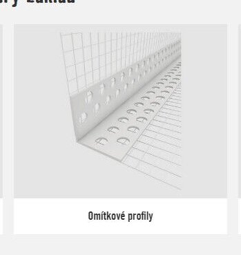 Omítkové profily