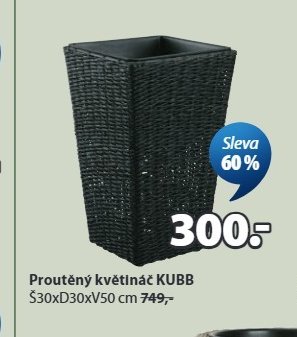 Proutěný květináč KUBB