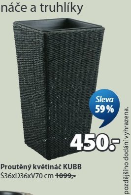 Proutěný květináč KUBB