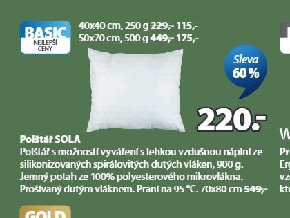 Polštář SOLA