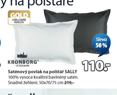 Saténový povlak na polštář SALLY