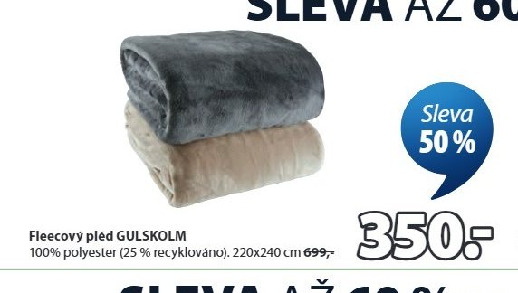 Fleecový pléd GULSKOLM