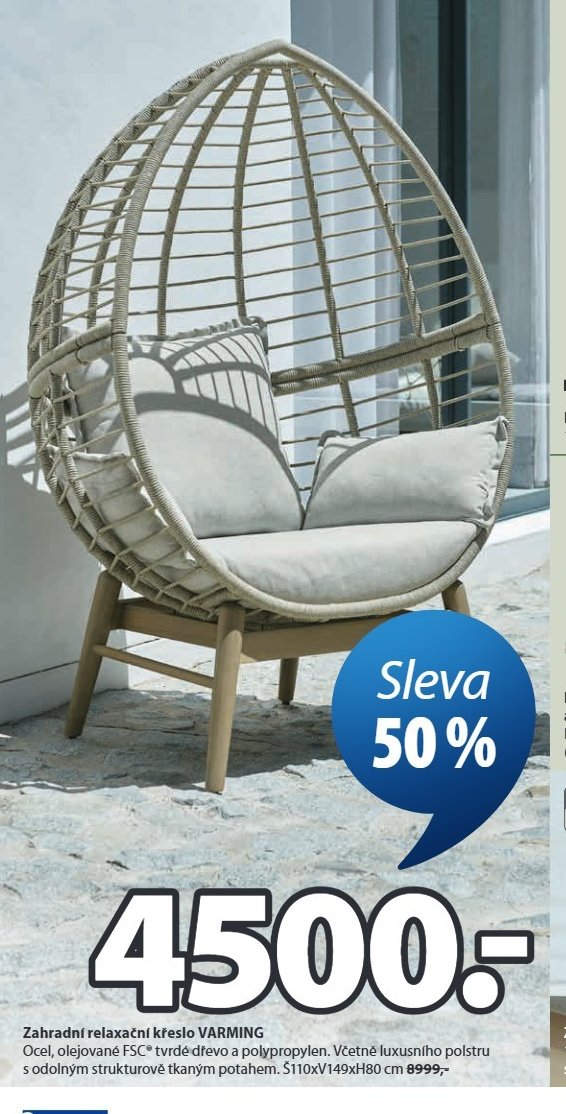 Zahradní relaxační křeslo VARMING