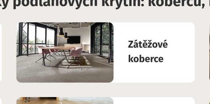 Zátěžové koberce