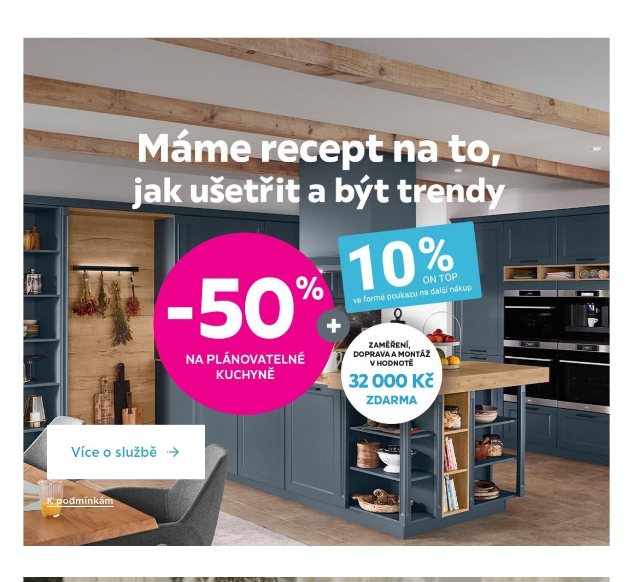Plánovatelné kuchyně -50%