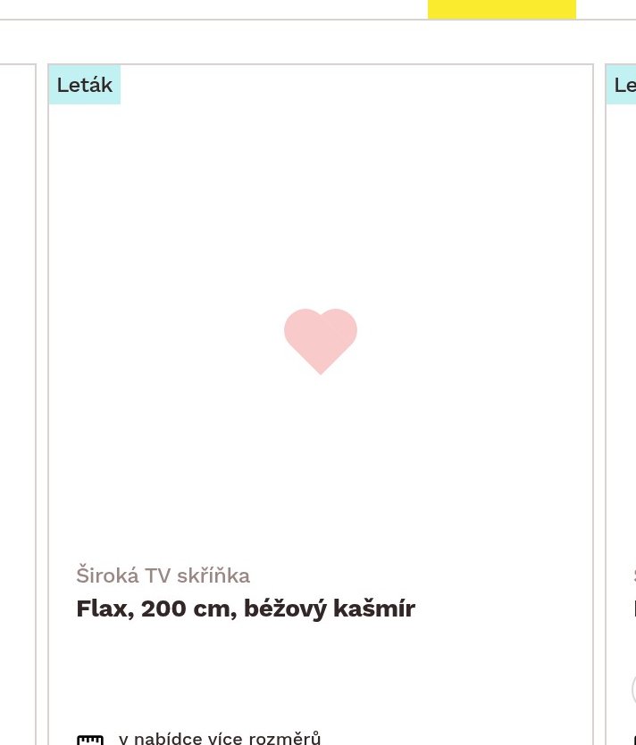 Široká TV skříňka Flax, 200 cm, béžový kašmír