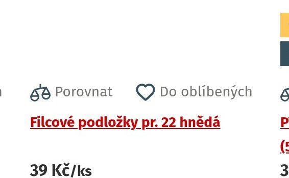 Filcové podložky pr. 22 hnědá
