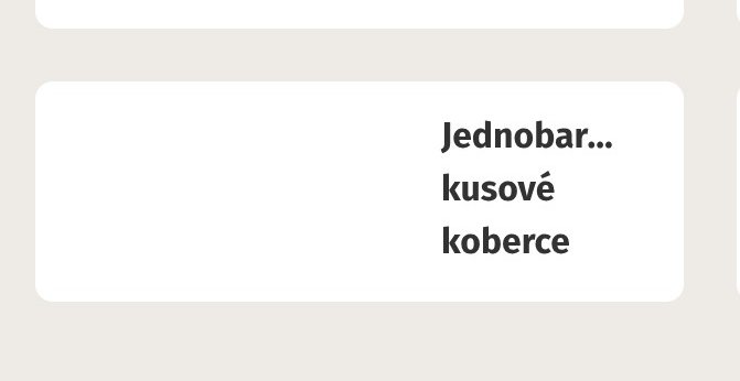 Jednobarevné kusové koberce
