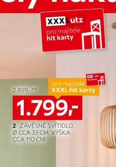 2 Závěsné svítidlo