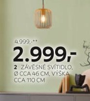 2 Závěsné svítidlo