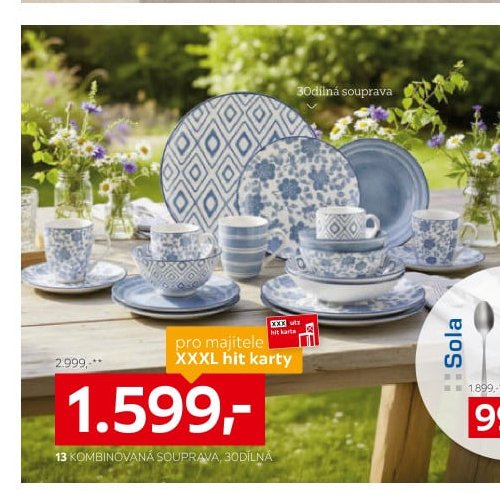 Kombinovaná souprava, 30dílná
