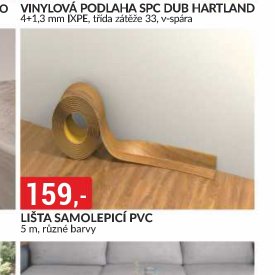 LIŠTA SAMOLEPICÍ PVC
