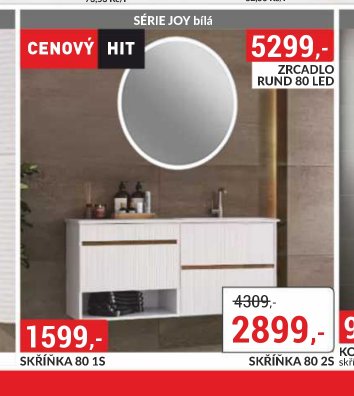 ZRCADLO RUND 80 LED