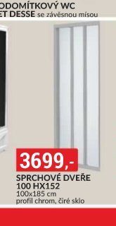 SPRCHOVÉ DVEŘE 100 HX152