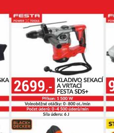 KLADIVO SEKACÍ A VRTACÍ FESTA SDS+