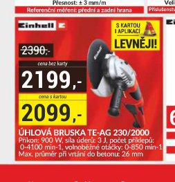 ÚHLOVÁ BRUSKA TE-AG 230/2000