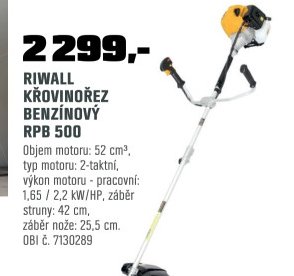 RIWALL KŘOVINOŘEZ BENZÍNOVÝ RPB 500
