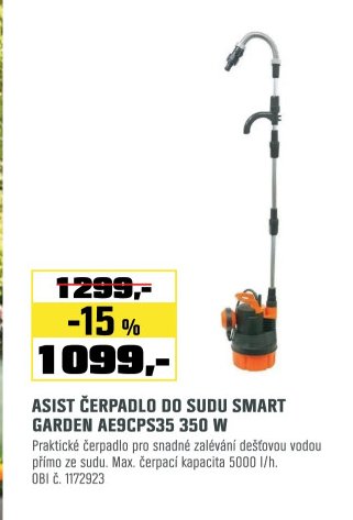 ASIST ČERPADLO DO SUDU SMART GARDEN AE9CPS35 350 W