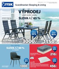akční leták Jysk 1.7.2026-11.8.2026