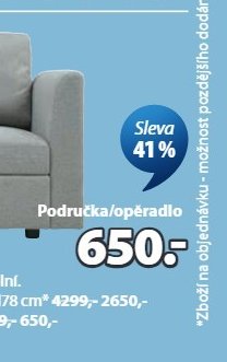 Modulová pohovka OKSBY (područka/opěradlo)