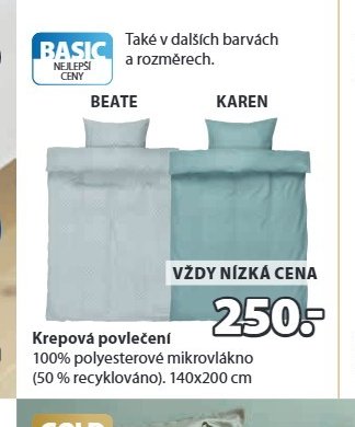 Krepová povlečení