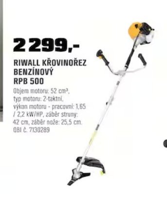 Riwall křovinořez benzínový RPB 500