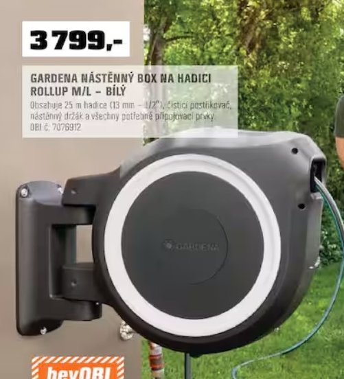 GARDENA NÁSTĚNNÝ BOX NA HADICI ROLLUP M/L