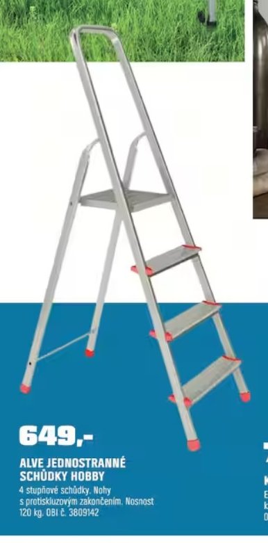 Alve jednostranné schůdky Hobby