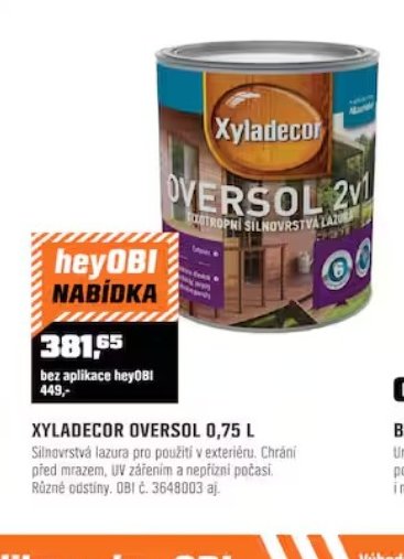 XYLADECOR OVERSOL 0,75 L