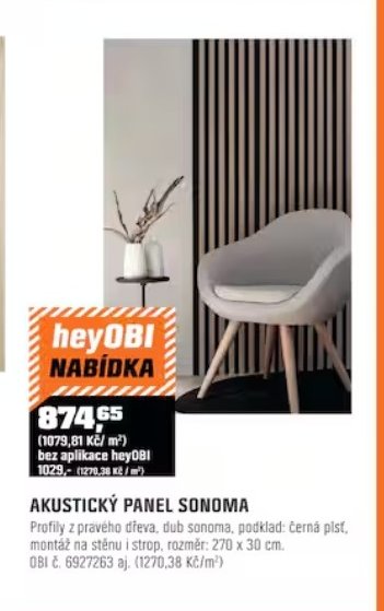 AKUSTICKÝ PANEL SONOMA