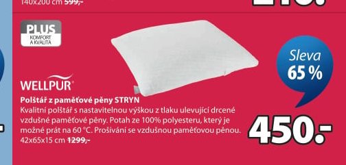 Polštář z paměťové pěny STRYN