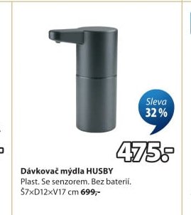 Dávkovač mýdla HUSBY