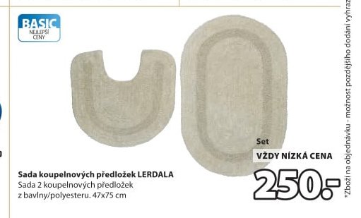 Sada koupelnových předložek LERDALA