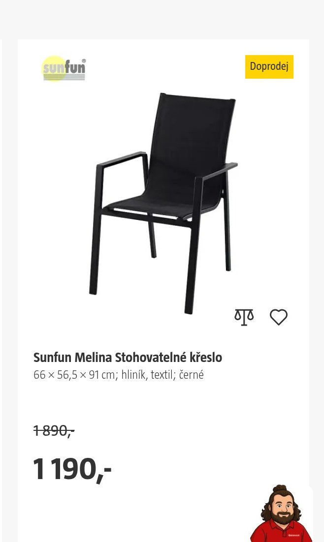 Sunfun Melina Stohovatelné křeslo