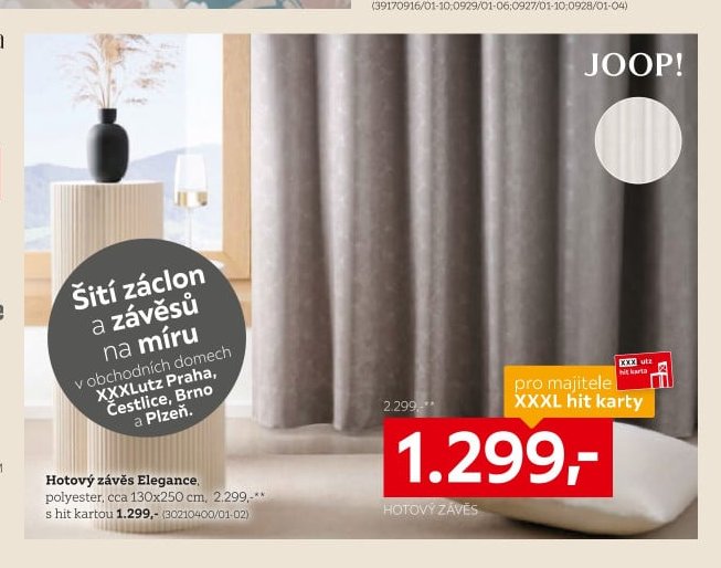 Hotový závěs Elegance