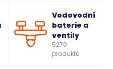 Vodovodní baterie a ventily
