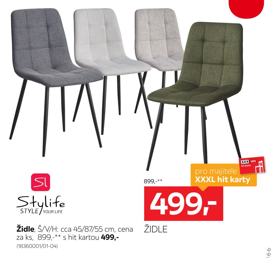 Židle, Š/V/H: cca 45/87/55 cm