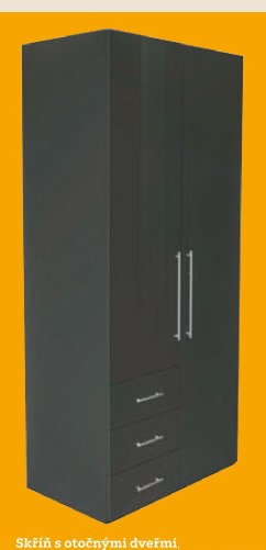 Skříň s otočnými dveřmi